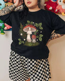 Mushroom Paradise Casual Plus Size T-shirt