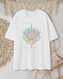 Bohemian Earth-Tone Mandala Print T-shirt