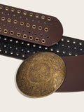 Circular PU Leather Splicing Features Cover