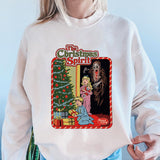 The Christmas Spirit Horror Comic Print Crew Neck Sweatshirt