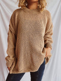 Women's Fashion Long Sleeve Round Neck Sweater