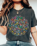 Psychedelic Colorful Spinning Top Print T-Shirt