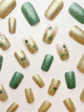 Luxury Saint Patrick's Day Medium Square Press-On Nails