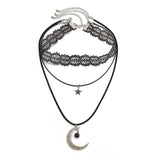 Halloween Layering Dark Style Collarbone Lace Necklace