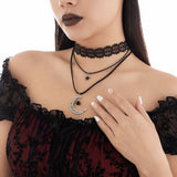 Halloween Layering Dark Style Collarbone Lace Necklace