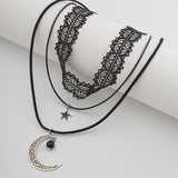 Halloween Layering Dark Style Collarbone Lace Necklace