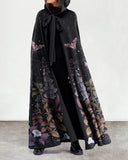 Moonlight Secret Garden Fern Print Coat Cape