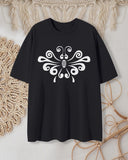 Pretty Floral Mandala Print T-Shirt