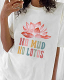 Spiritual Gift Lotus Flower Print T-shirt