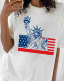 Independence Day Flag Print T-Shirt