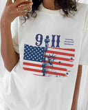 9.11 Statue Of Liberty Graphic Print T-shirt