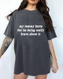 Funny Slogan Print Crew Neck T-Shirt