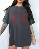 Lesbian Princess Print Crew Neck T-Shirt