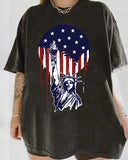 Statue of Liberty Holding Torch Graphic T-shirt