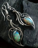 Bohemian Vintage Moonstone Gemstone Earrings