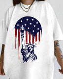 Statue of Liberty Holding Torch Graphic T-shirt