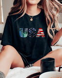 USA Graphic Casual Print T-Shirt