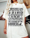 Witch Slogan Print Crew Neck T-Shirt