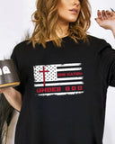 "ONE NATION UNDER GOD" Cross Graphic Print T-Shirt