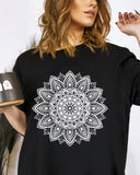 Casual Ethnic Mandala Graphic Print T-Shirt