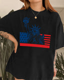 Independence Day Flag Print T-Shirt