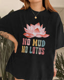 Spiritual Gift Lotus Flower Print T-shirt