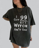 Goblin & Witch Slogan Print Crew Neck T-Shirt