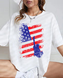 Stand Up "Independence Day" Flag Graphic T-Shirt