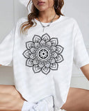 Healing And Beautiful Mandala Pattern T-Shirt