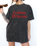 Lesbian Princess Print Crew Neck T-Shirt