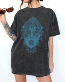 Sacred Geometry Floral Print T-Shirt