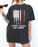 "UNITED STATES AIR FORCE" Graphic Print T-shirt