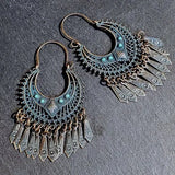 Sunlight Tribal Distressed Graphic Earrings