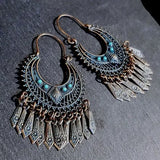 Sunlight Tribal Distressed Graphic Earrings