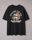 "SPILLING THE TEA SINCE 1773" Graphic Print T-Shirt