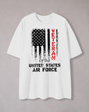 "UNITED STATES AIR FORCE" Graphic Print T-shirt