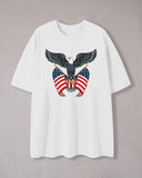 "USA"Flying Eagle Graphic Print T-shirt