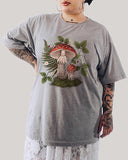 Mushroom Paradise Casual Plus Size T-shirt