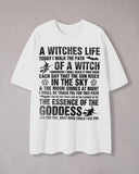 Witch Slogan Print Crew Neck T-Shirt