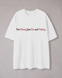 Slogan Print Crew Neck T-Shirt