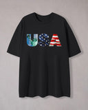 USA Graphic Casual Print T-Shirt