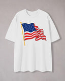 Flag Graphic Casual Print T-Shirt