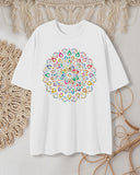 Psychedelic Colorful Spinning Top Print T-Shirt