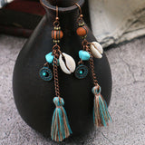 Tribal Tassel Woven Earrings