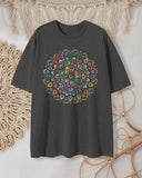 Psychedelic Colorful Spinning Top Print T-Shirt