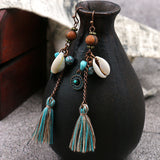 Tribal Tassel Woven Earrings