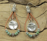 Ethnic Geometric Carved Earrings