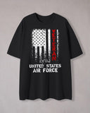 "UNITED STATES AIR FORCE" Graphic Print T-shirt