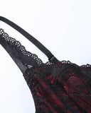 Dark lace halter back straps  Camisole