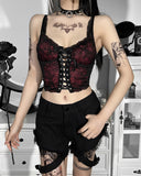 Dark lace halter back straps  Camisole